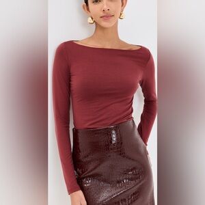 Reformation Wiley Long Sleeve Top